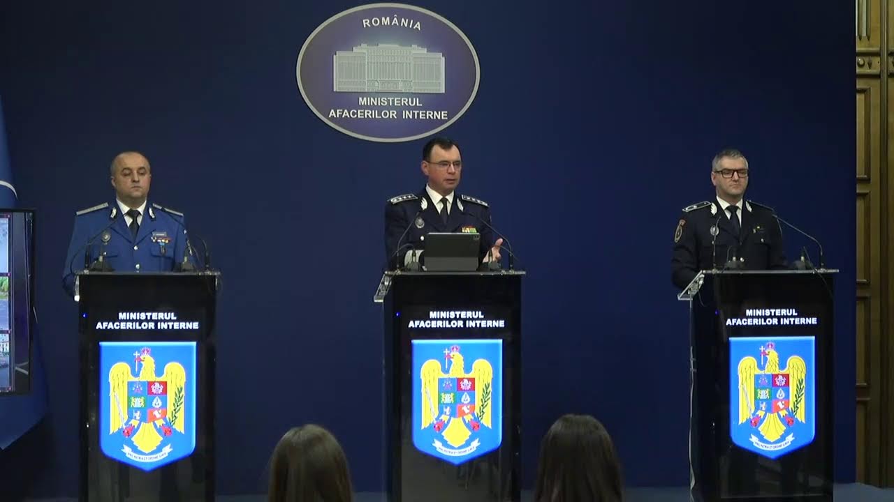 Conferință de presă susținută de conducerea Ministerului Afacerilor Interne a Rom&acirc;niei