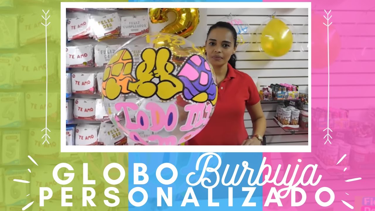 globo burbuja personalizado