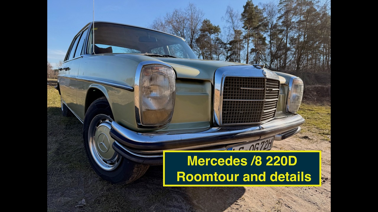 Старый автомобиль Олафа. Приятного просмотра. Экскурсия по салону моего Mercedes W115/8 220D.