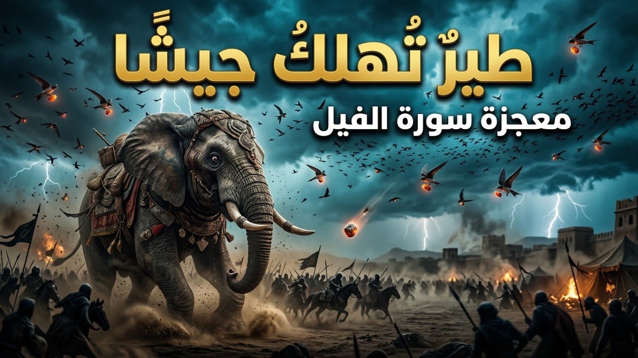 كيف أهلك الله أصحاب الفيل؟ معجزة طير أبابيل | سورة الفيل
