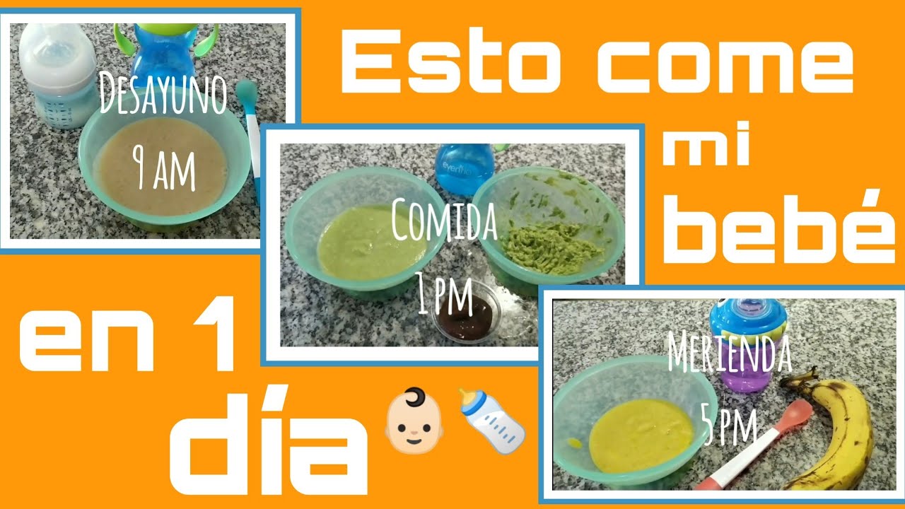 COMIDA PARA BEBES DE 7 meses en 1 d&iacute;a 👶🏻COMIDA PARA BEB&Eacute;S