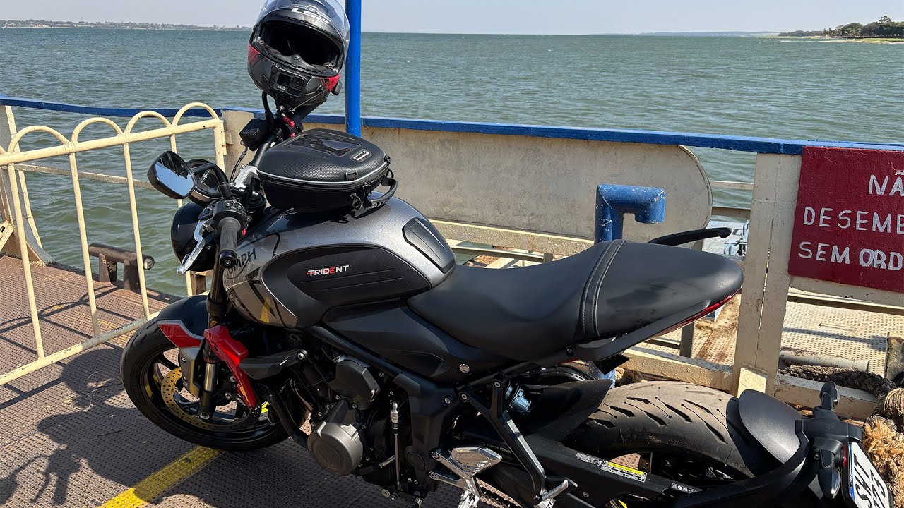 Bora levar a Trident passear de Balsa? #motovlog em 4k