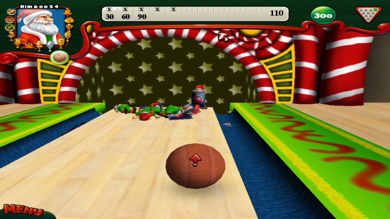 Elf Bowling 7 - 300 Score (Perfect Run)