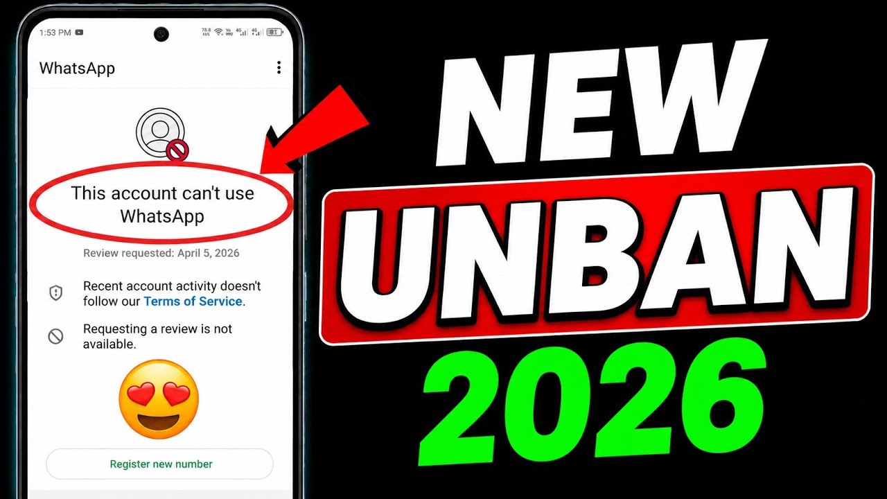 Ban Whatsapp New 2026 ✅(100% Working) || This account can't use Whatsapp New 2026