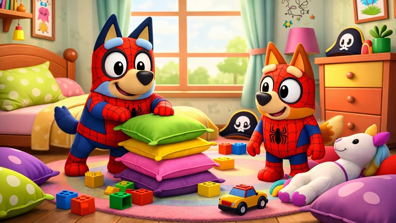 Hero Playtime : Why Is This Game Getting Out of Control? 😲🕸️ | Funny Bluey Animation