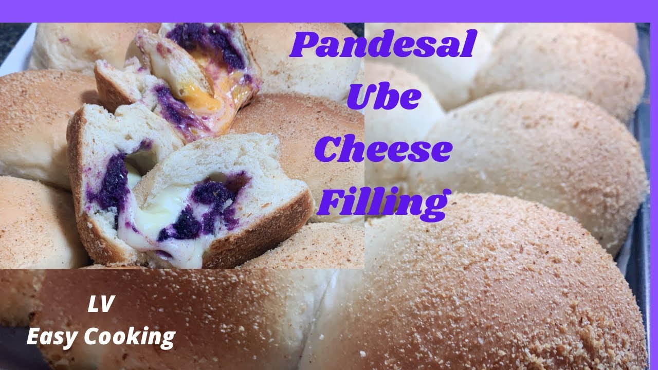 Pandesal with ube filling
