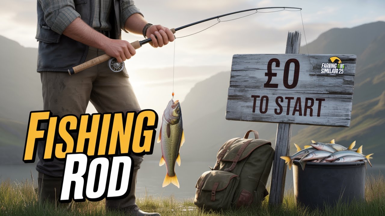 HIGHLAND FISHING WITH &pound;0 AND A FISHING ROD l Farming Simulator 25 l S1EP1