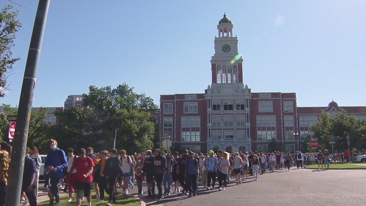Denver Students Walk Out Of Class To Protest School Board's Actions With Tay Anderson