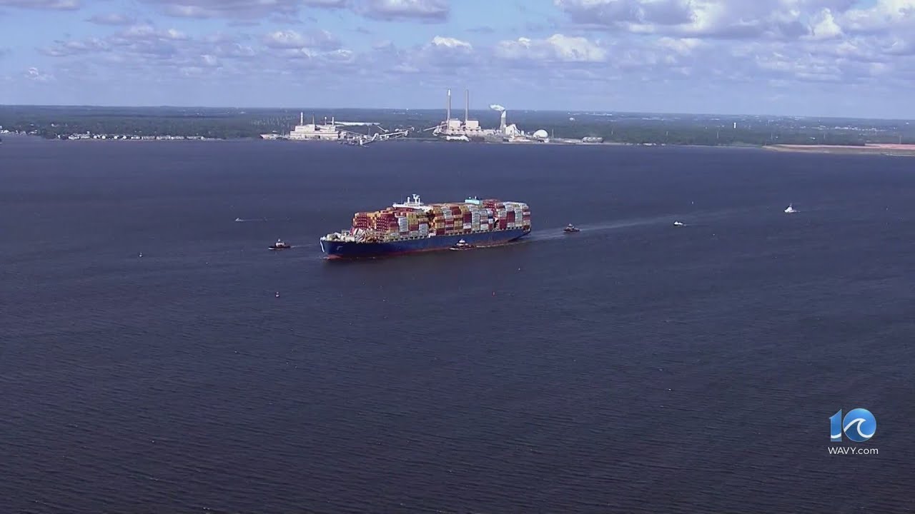 Ship that caused deadly Baltimore bridge collapse officially in Hampton Roads