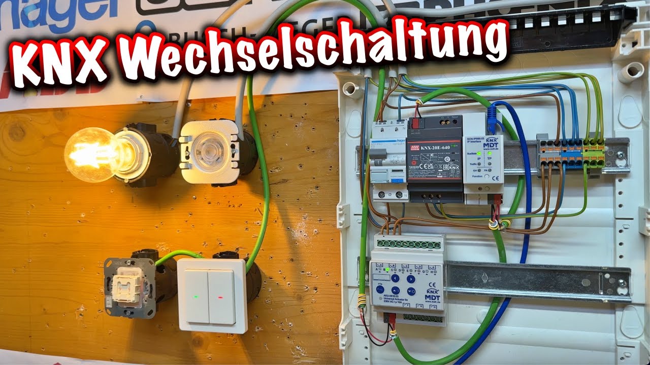 Wechselschaltung mit KNX verdrahten! ElektroM