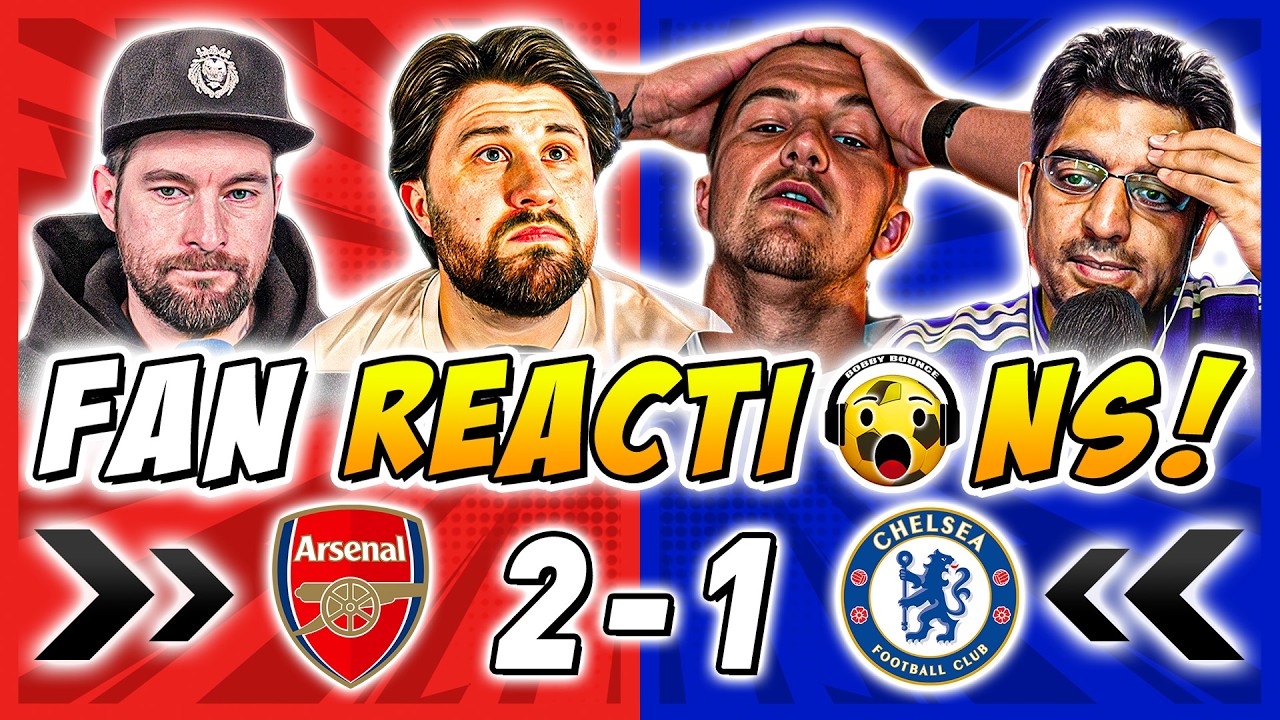 Chelsea Fans GUTTED 🤣 Reactions to Arsenal 2-1 Chelsea | Premier League Fan Reactions