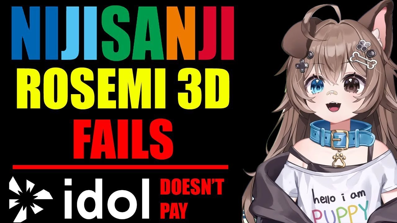 NIJISANJI Rosemi 3D Debut FAILS, Idol Corp won't PAY, Copium Merch Scam, SINK THE YACHT