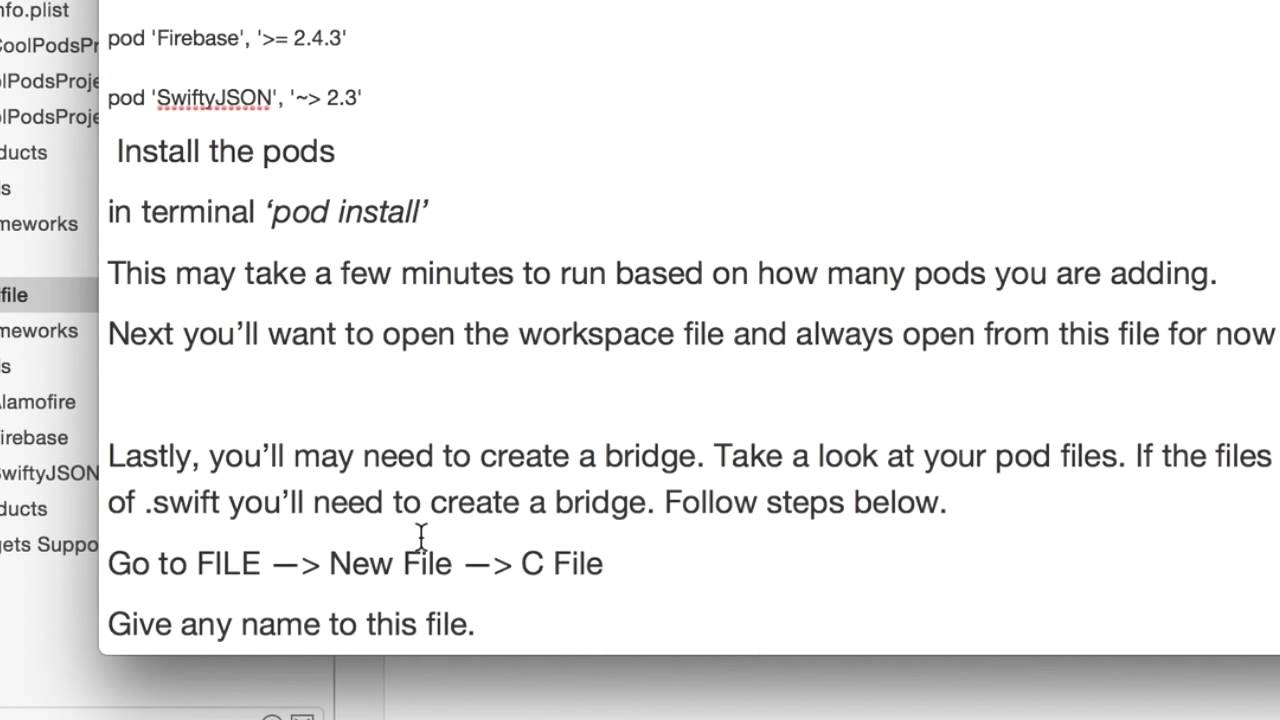 CocoaPods with Xcode