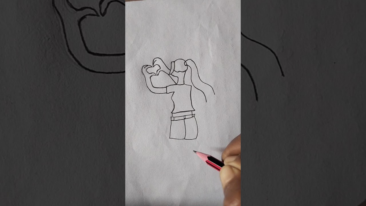 How to Draw a Beautiful Girl l Easy Girl Drawing l Simple Drawing For Beginners #art #youtubevideos 