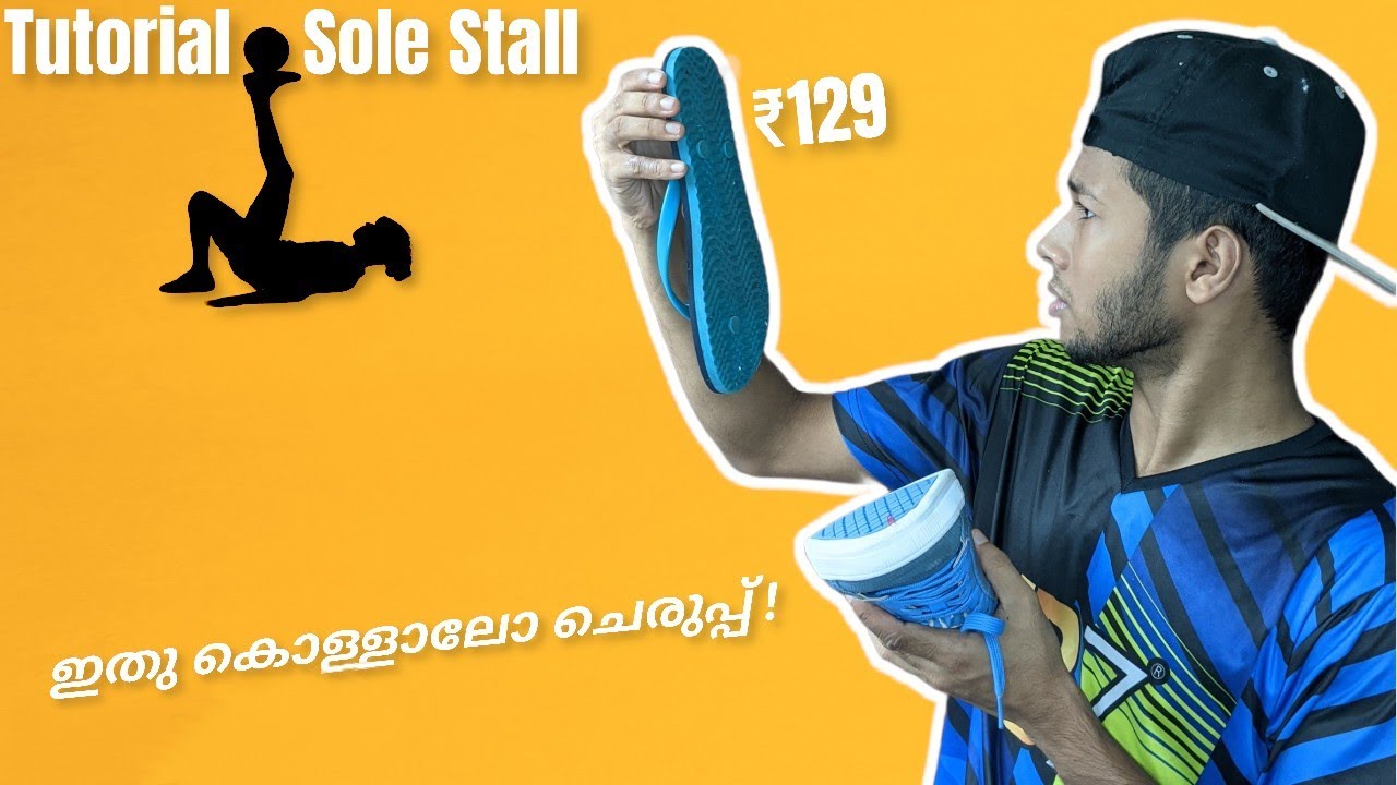 I tried sole stall with my Mother's Chappal 🤣