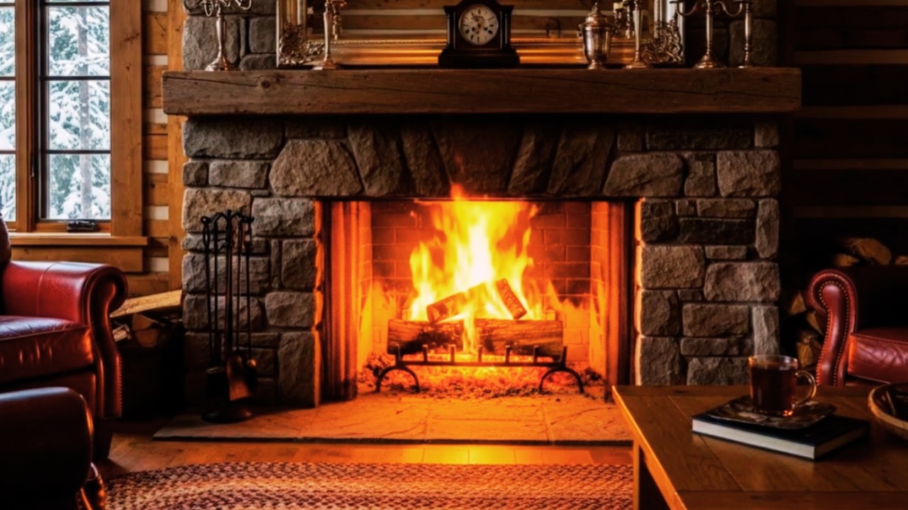 🔥Warm Stone Fireplace | Serene Fireplace  | 10 hours