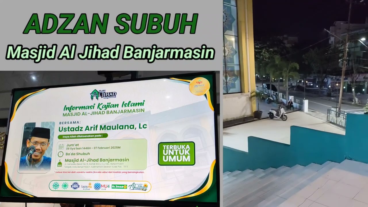 Adzan Subuh Masjid Al Jihad Banjarmasin