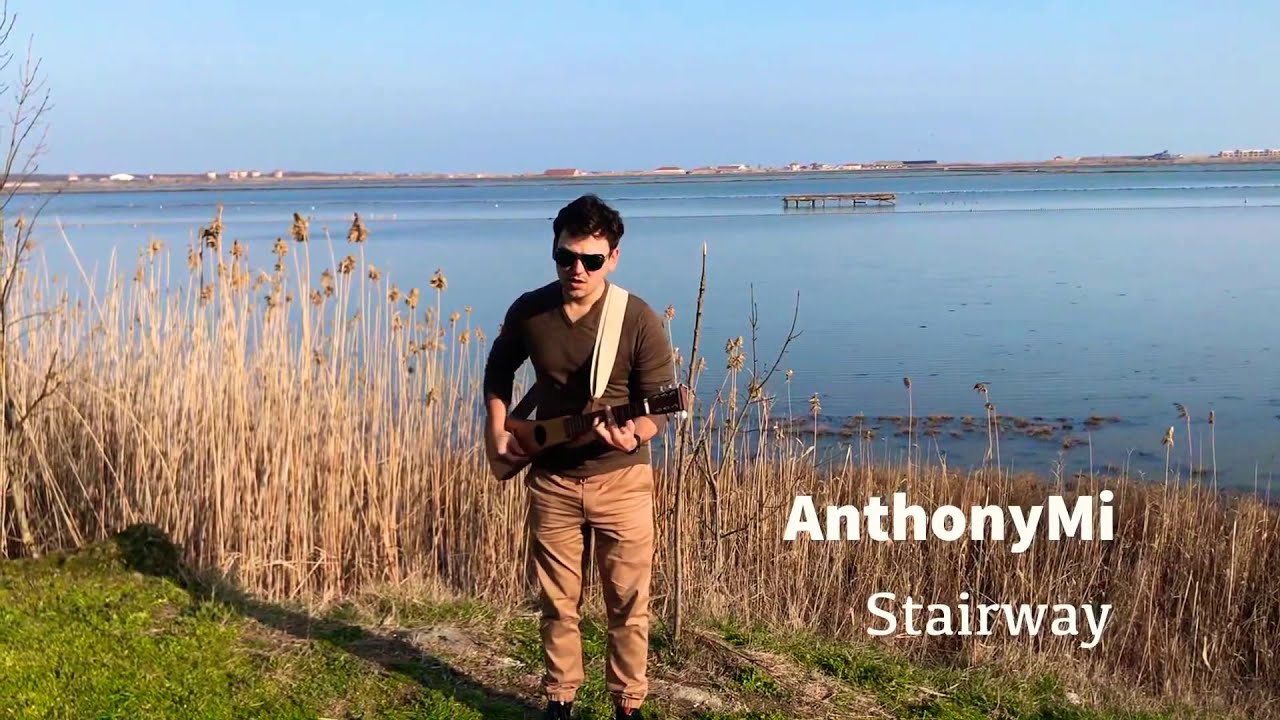 AnthonyMi - Stairway (live acoustic on Atanasov lake, street music, travel guitar, street performer)