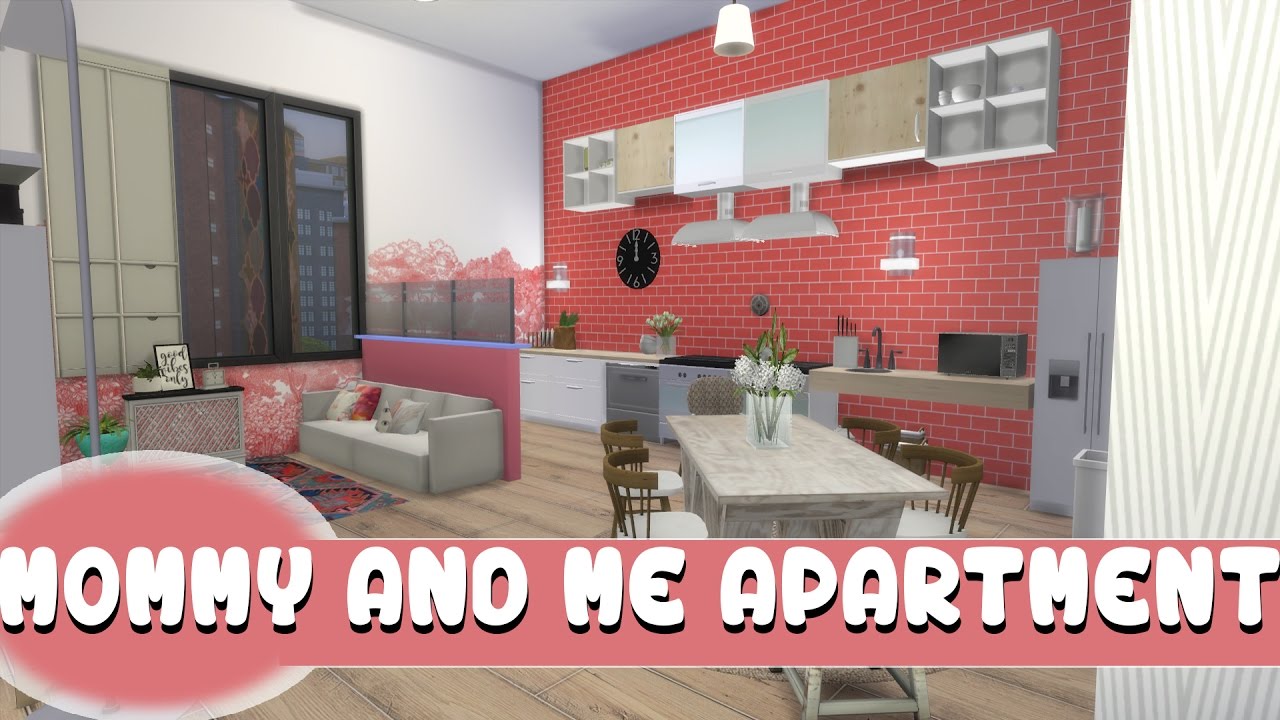 The Sims 4: CC Speed Build: Mommy & Me Apartment