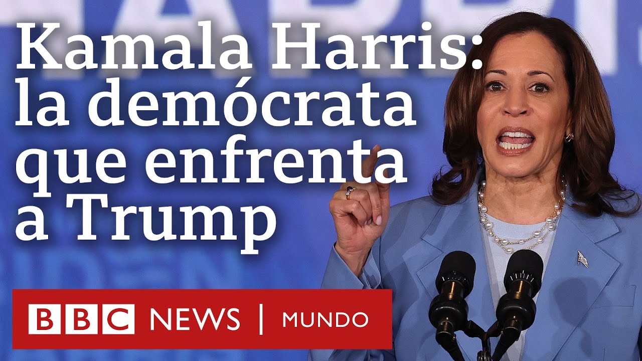 Kamala Harris, la vicepresidenta demócrata que enfrenta a Trump en estas elecciones