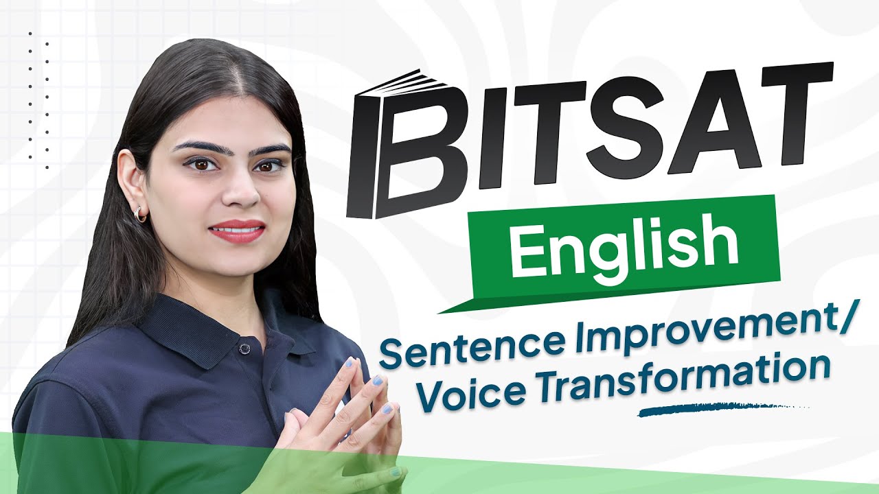Score High in BITSAT English | Sentence Improvement + Voice Transformation Tips