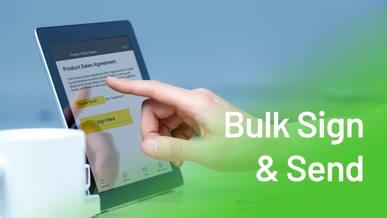 How to bulk sign & send documents online