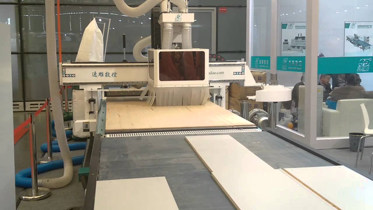 Wood Cabinet CNC Production Line With Auto Loading and Uploading Sytem-Skype:jackkong66