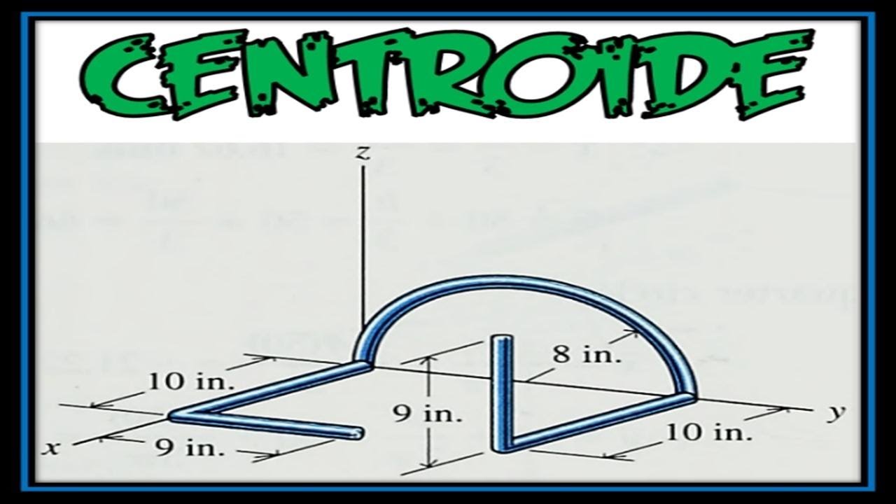 Centroide de un alambre|Problema 5.45 Estática - Riley & Sturges