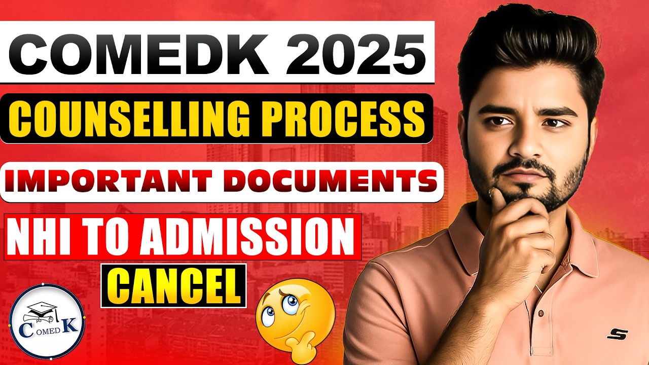 COMEDK 2026 Admission Process Explained Roundwise | Documents Required l COMEDK Counseling #comedk