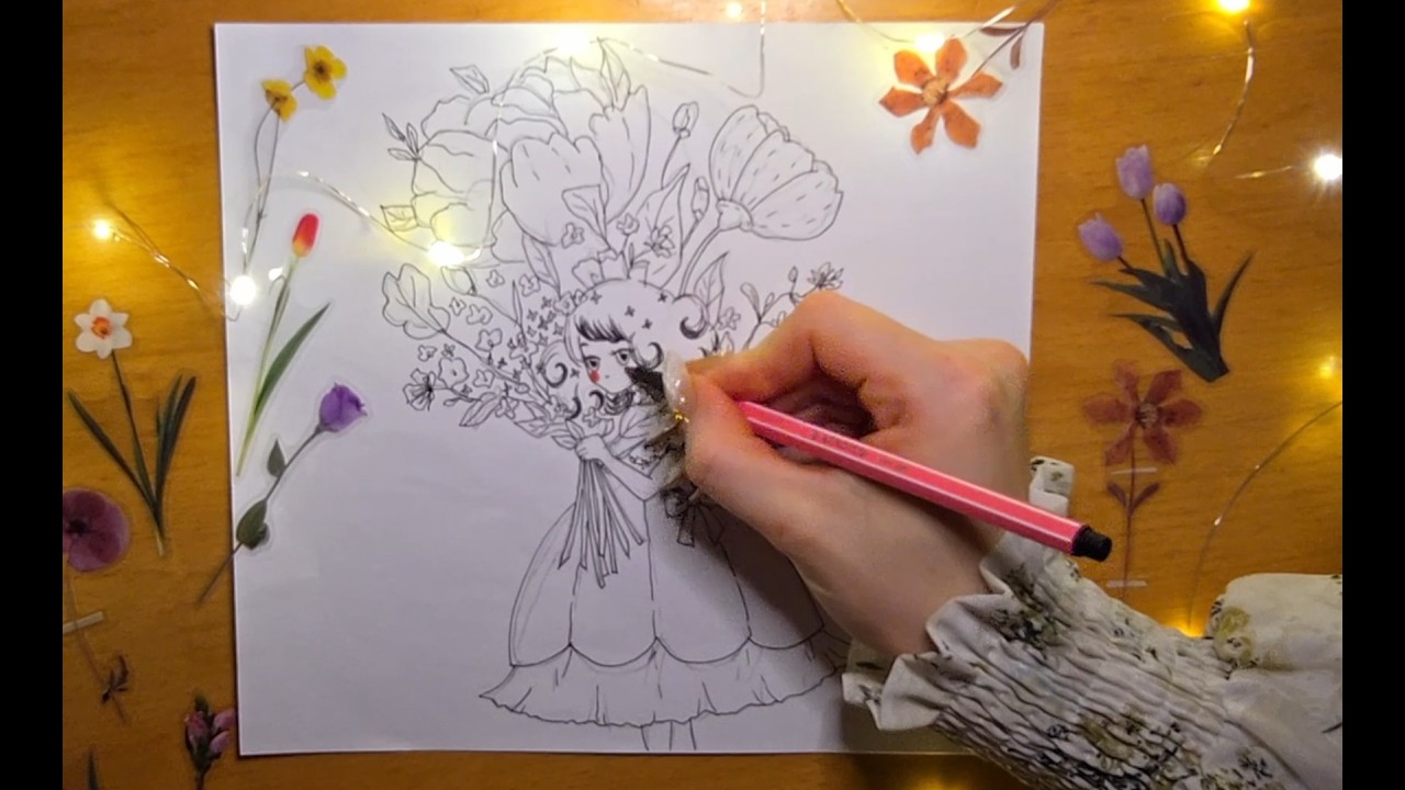 My First ASMR | No Talking | Soft Drawing ✏️
