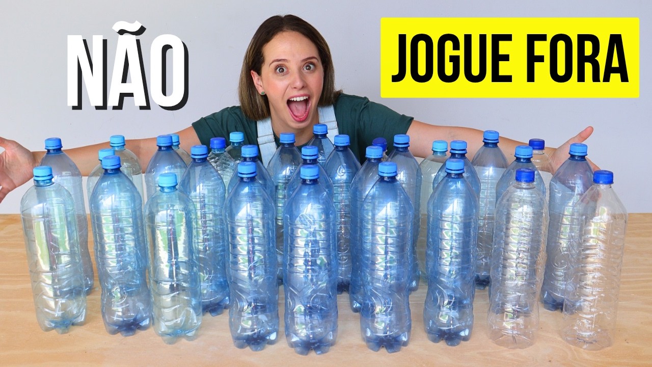 Ela decorou a sala com GARRAFAS PET e você vai ficar chocado! Do LIXO AO LUXO♻️