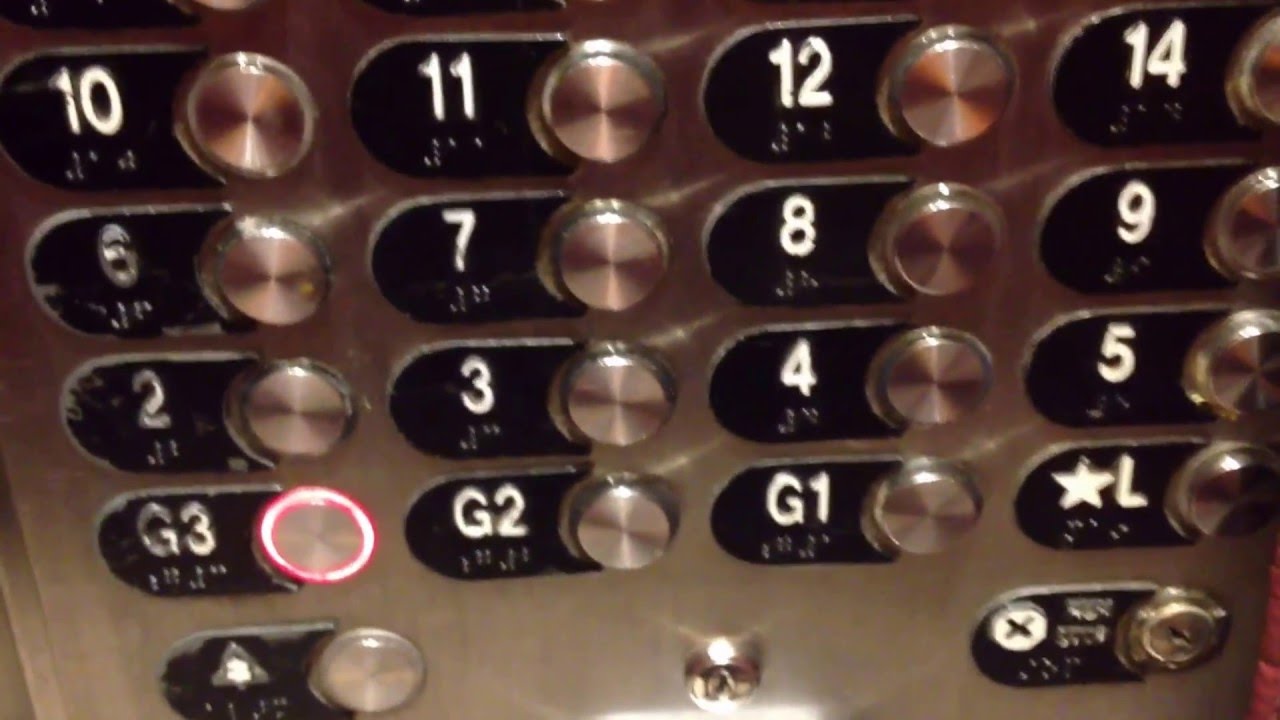 Tall Otis Traction Elevators at Embassy Suites, Philadelphia, PA Center City