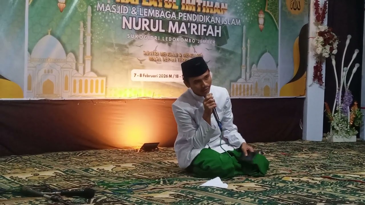 Penyampaian kesan/pesan guru tugas dari Ponpes Al-Utsmani Beddian-Darussholah