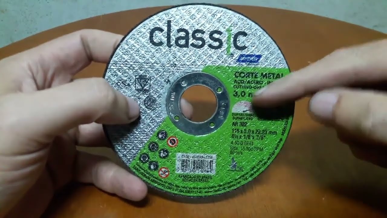 DICA DE DISCO DE CORTE PARA FERRO.