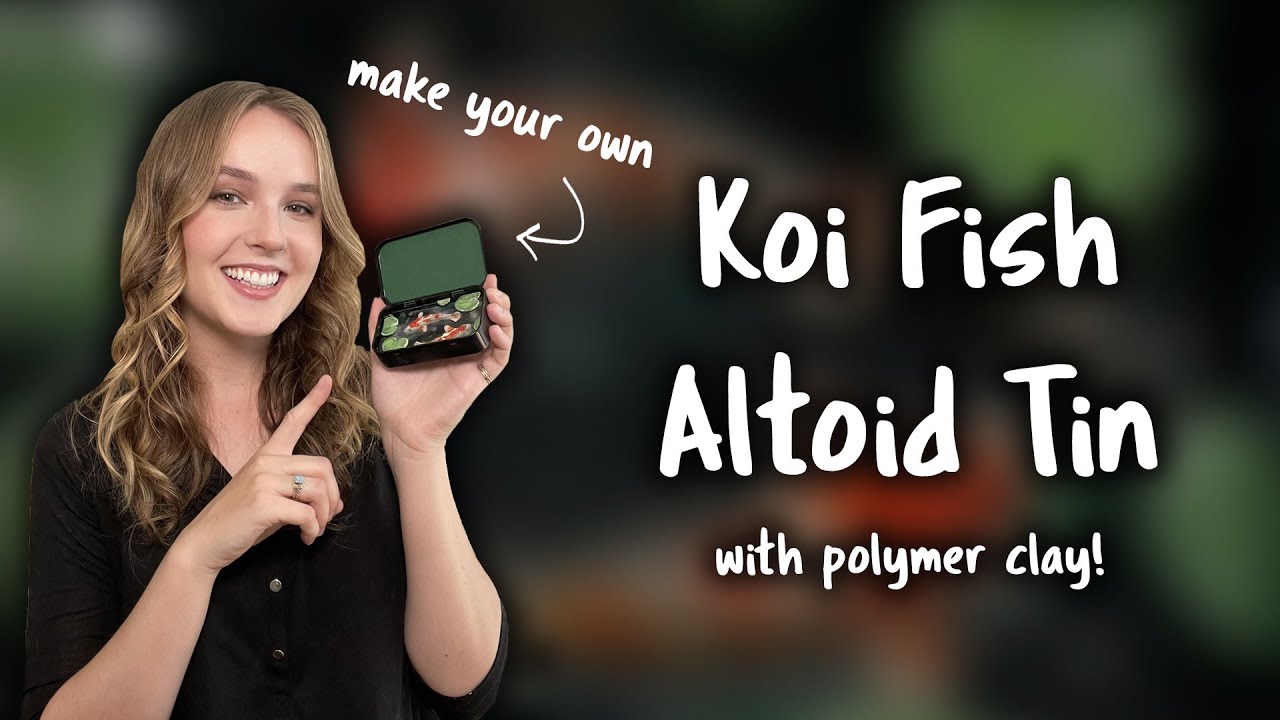 Мини-пруд для карпов кои из переработанной жестяной банки Altoid (с полимерной глиной!)