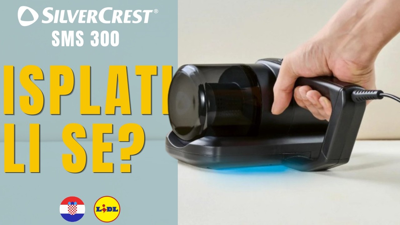 USISAVAČ ZA DEZINFEKCIJU I GRINJE SilverCrest SMS 300 A1 B1 HRVATSKA HRVATSKI LIDL