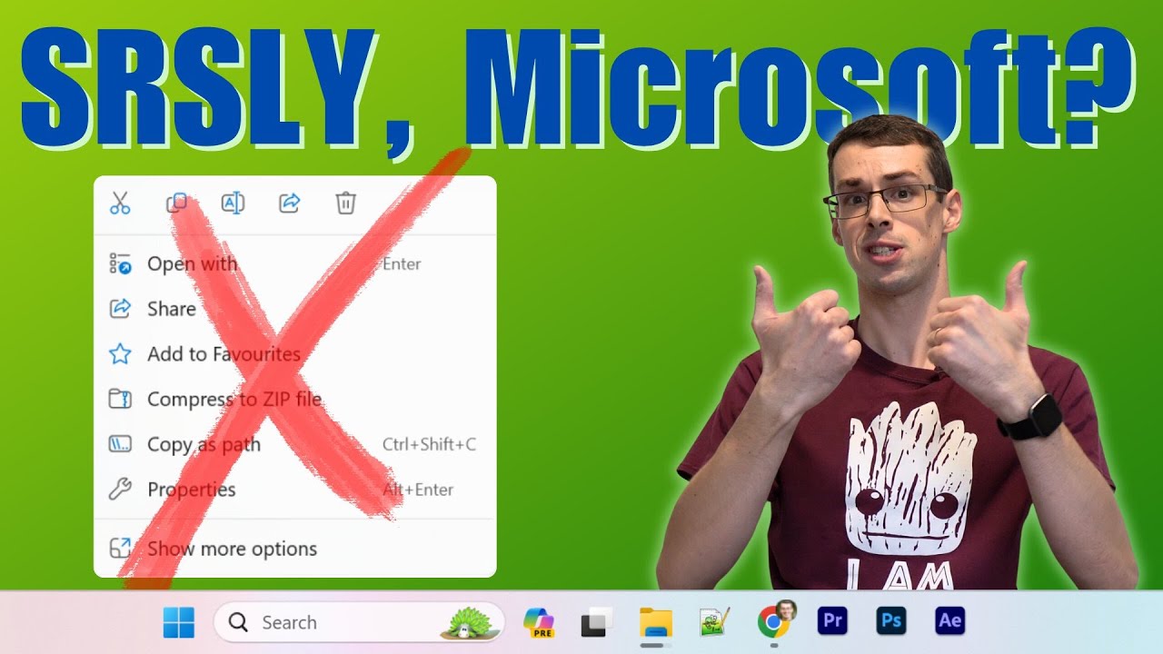 Fix Windows 11's ANNOYING Right Click Menu: How To Always Show 7Zip/Apps Without 