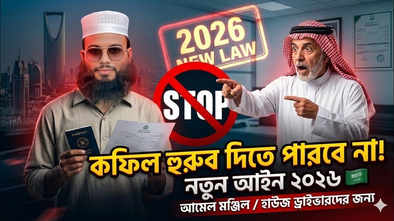 আমেল মঞ্জিল,হাউজ ড্রাইভার দের কফিল আর হুরুব দিতে পারবে না | House Driver| Saudi Arabia 