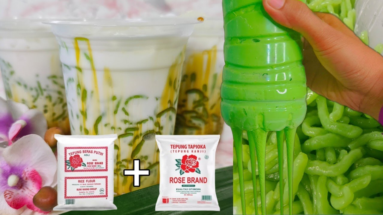 Resep cendol tapioka + tepung beras, cara membuatnya sangat mudah