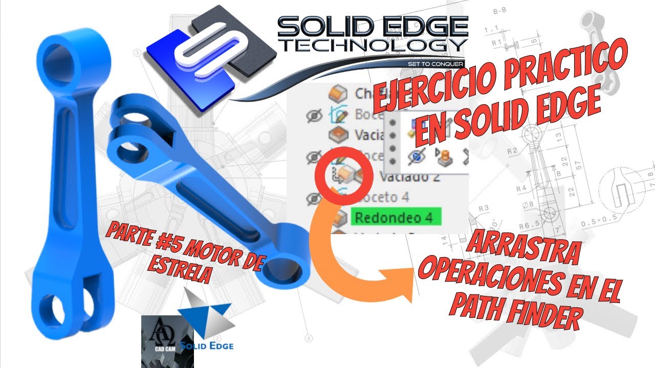 Dibujo PRACTICO en Solid Edge 2024 | TUTORIAL | MODIFICACION DEL PATH FINDER