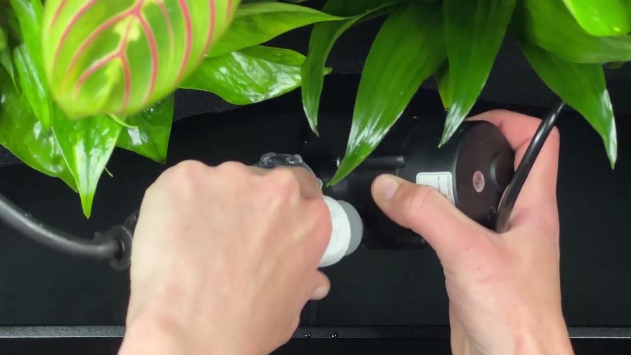 How to install a pump in vertical garden?