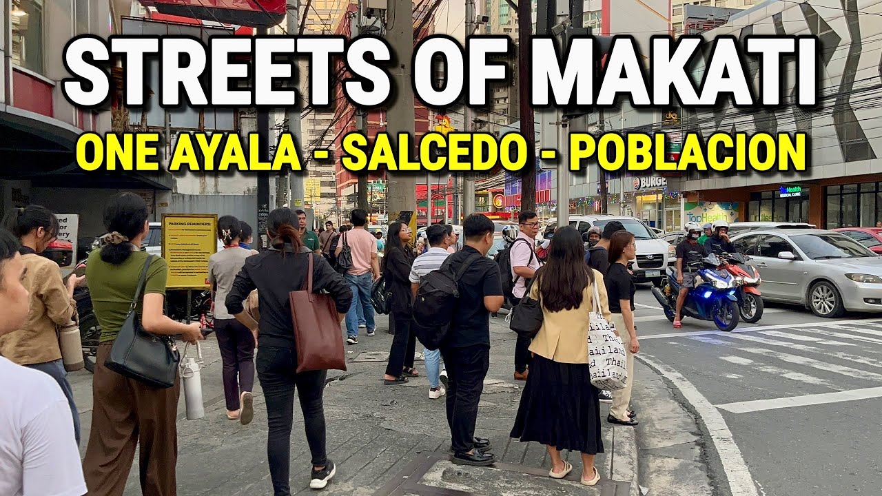 MAKATI, PHILIPPINES! Walking the Streets from One Ayala - Salcedo - Poblacion 🇵🇭 Metro Manila