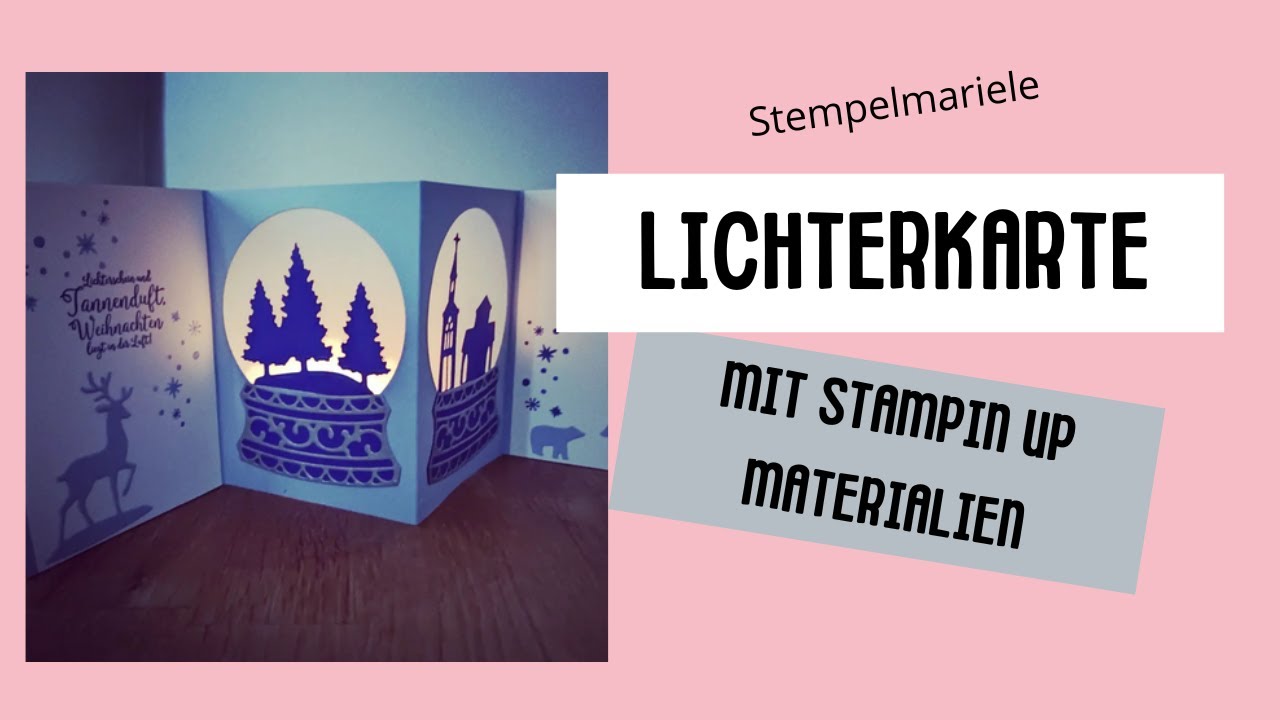 Wie geht  das? Anleitung für Lichterkarte mit 