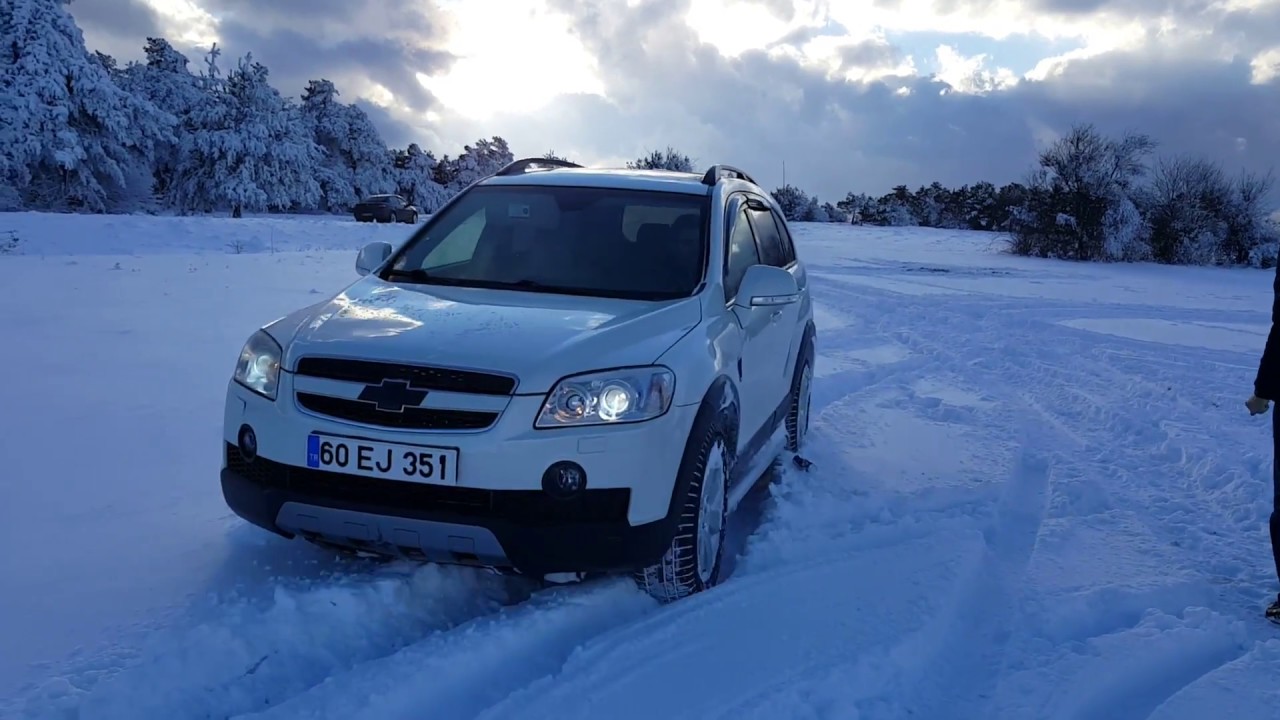 Captiva Yayla karda deneme Captiva on snow awd