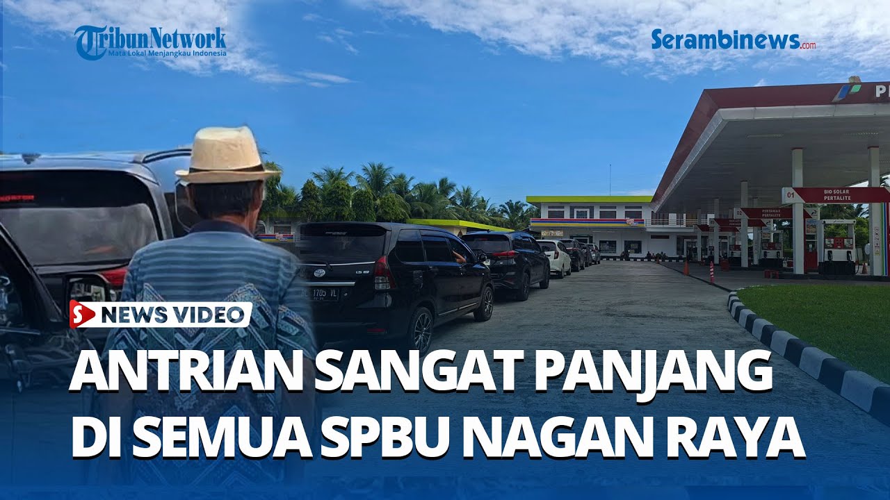 Antrian Kendaraan Sangat Panjang di Semua SPBU Nagan Raya