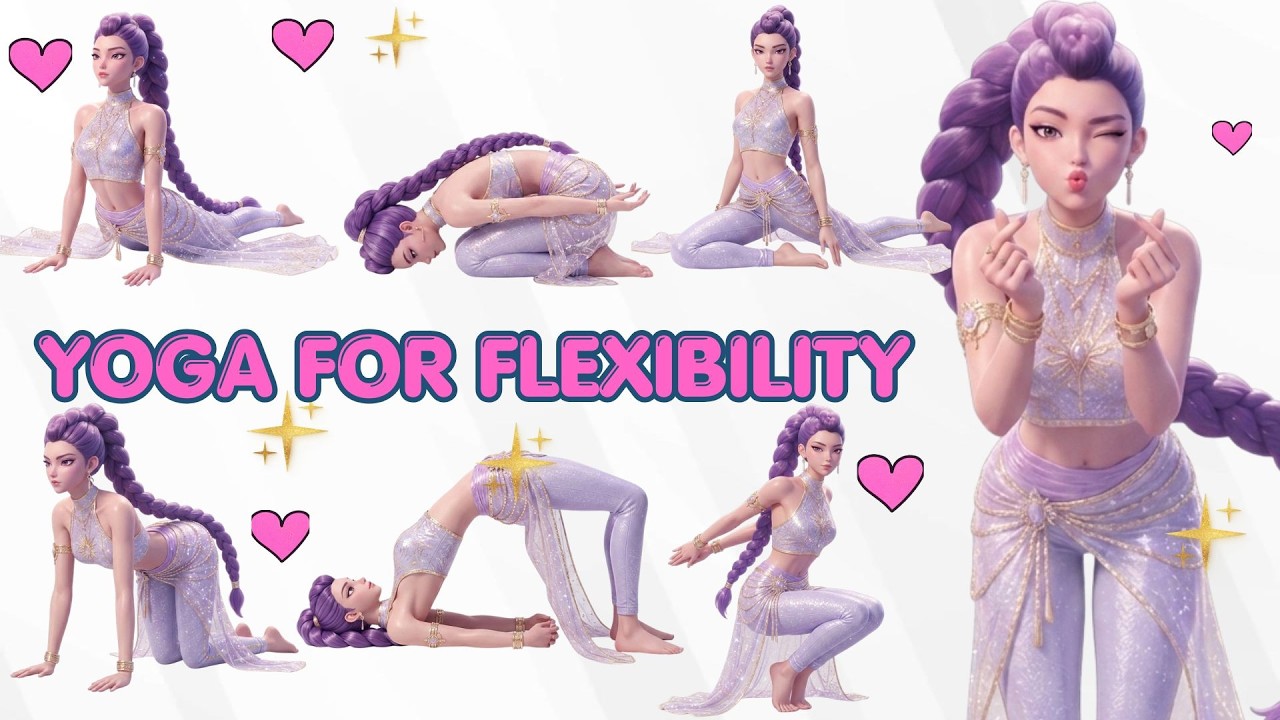 Rumi's Yoga for kids Stretches for flexibility | K-pop Demon Hunters