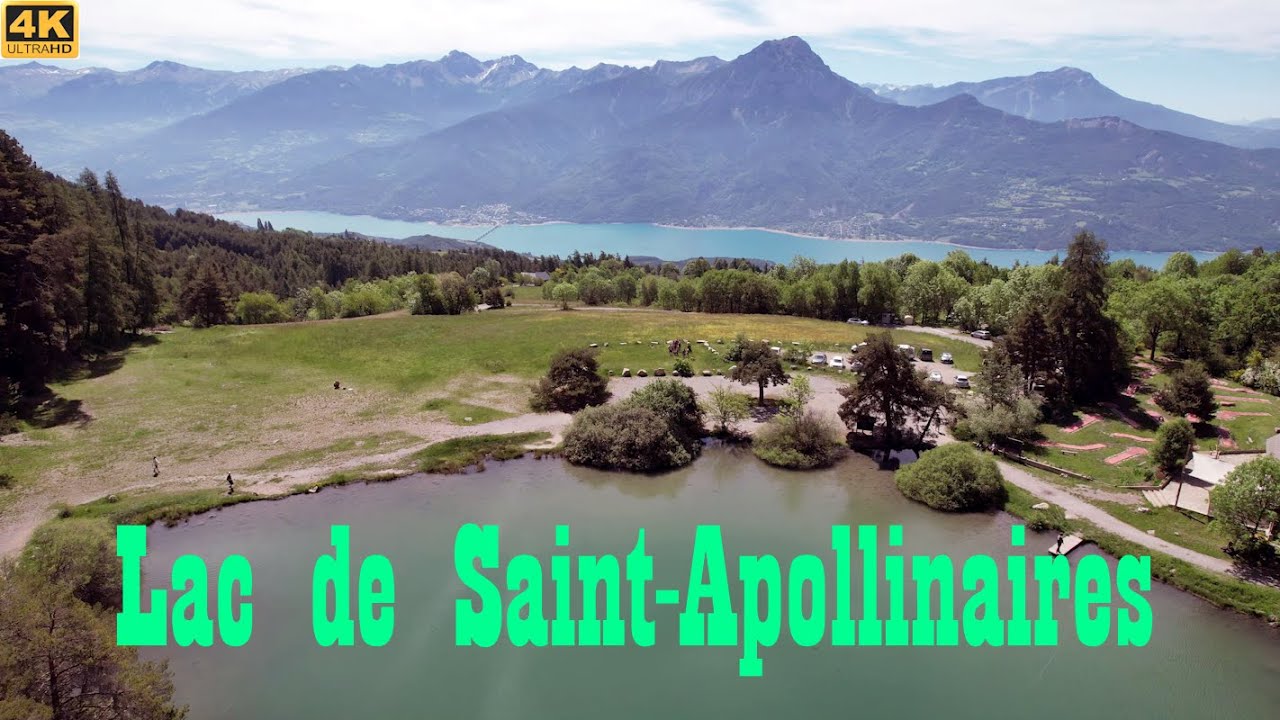 Lac de Serre-Ponçon - Lac de Saint-Apollinaire - 1452 Mètres - Hautes-Alpes - Drone 4K/UHD