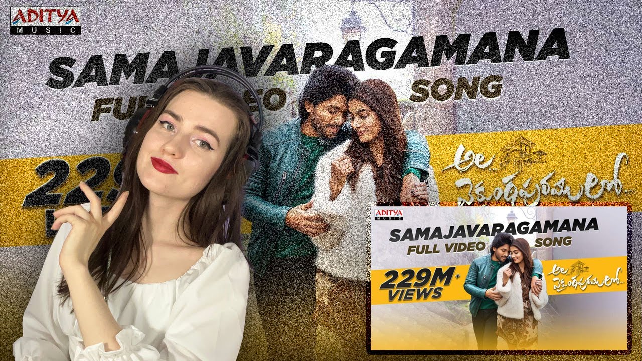 Russian Girl Reacts : Samajavaragamana | allu arjun : Reaction