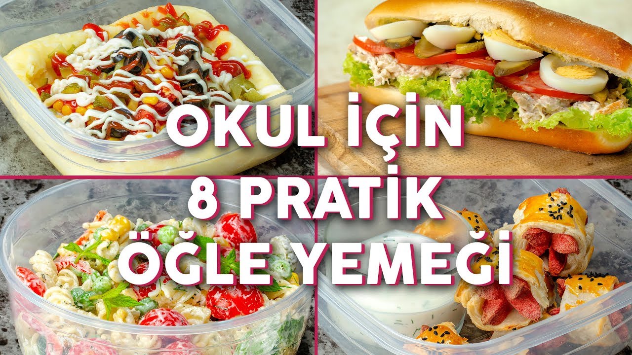 Okula Giderken Yanınızda Götürebileceğiniz 8 Pratik Öğle Yemeği Tarifi - Okul Yemekleri