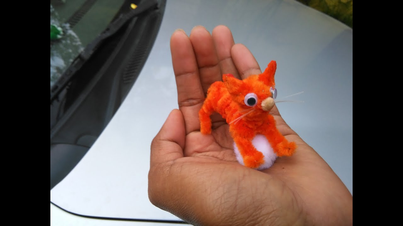 🐈 Como hacer un gatito con limpiapipas/pipecleaner cat